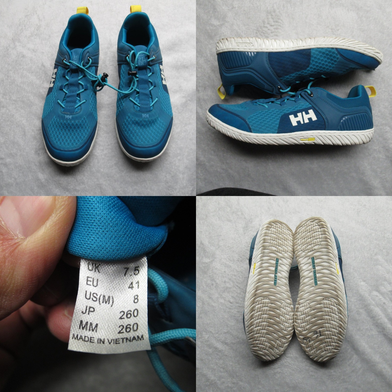 Helly Hansen Sneakers Mens 8 Sea Teal Hp Foil V2 Quick Dry Performance Sailing